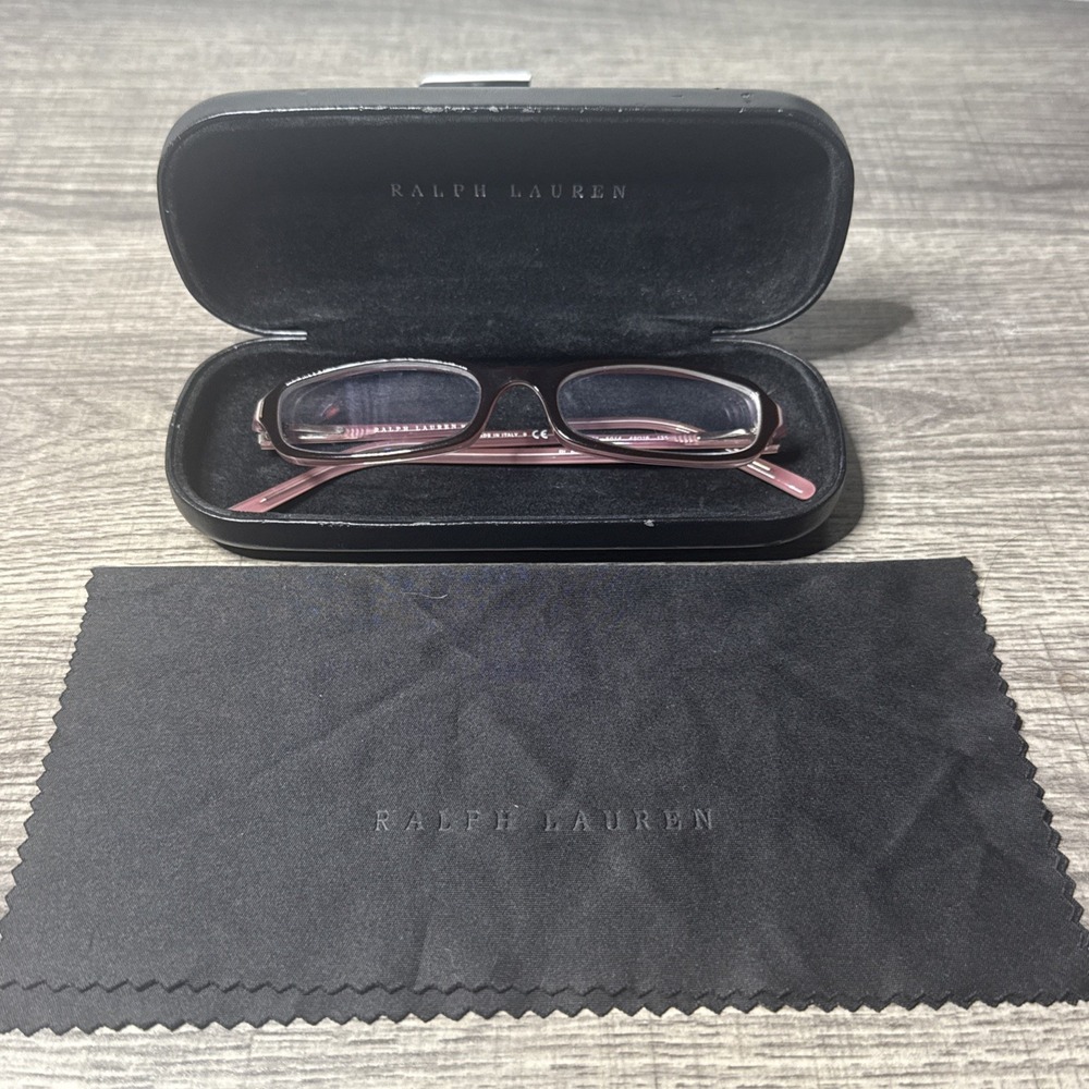 Ralph Lauren RL6017 5014 Eyeglasses Frames Shiny Black Brown 49-16-135 W/Case